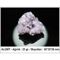 ALUNİT - Ağırlık : 23 gr. / Boyutları : 50*35*28 mm
