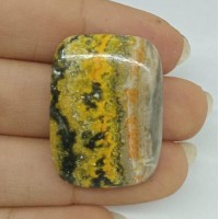 Bumble Bee Jasper Kabaşon