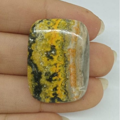 Bumble Bee Jasper Kabaşon