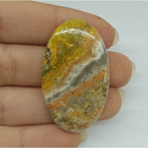 Bumble Bee Jasper Kabaşon