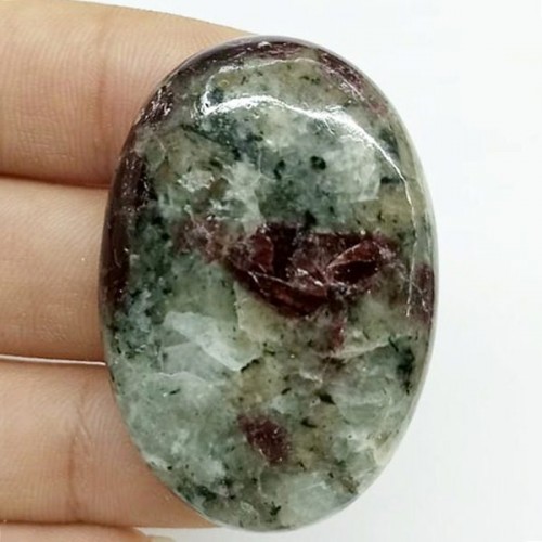 Eudialit ( Eudialyte ) Kabaşon