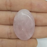 Pembe Kuvars Kabaşon