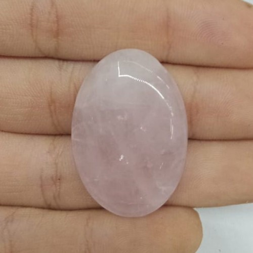 Pembe Kuvars Kabaşon