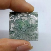Moss Agat ( Akik ) Kabaşon