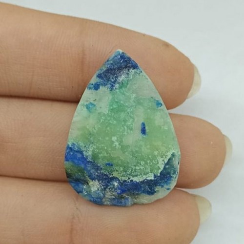 Gem Silica & Azurit Druzy Kabaşon